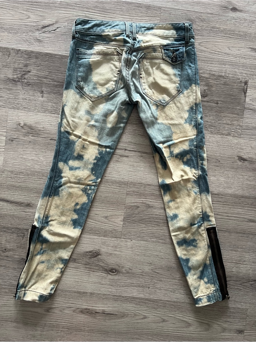 bebe Tie-Dye Ankle Crop Jeans | Size 25 | Rare